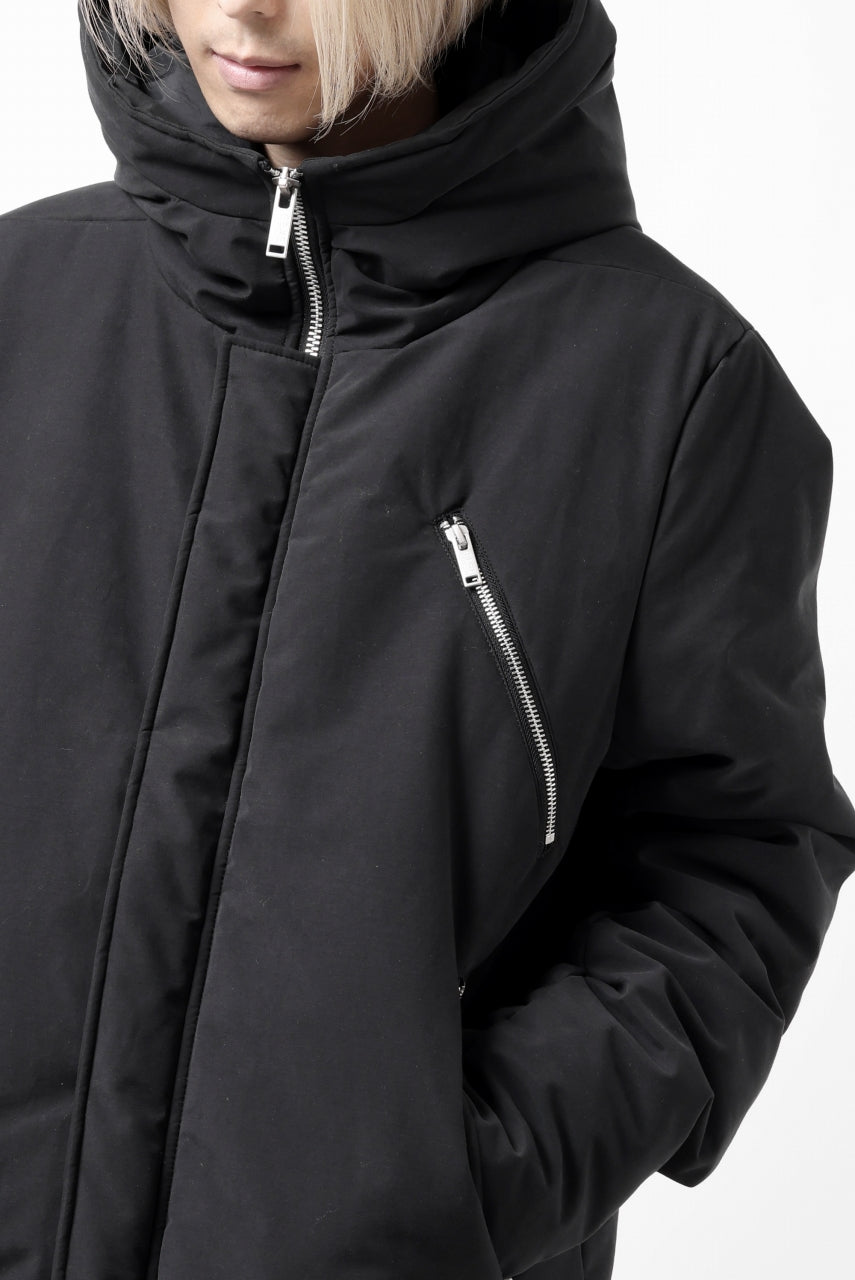 画像をギャラリービューアに読み込む, thomkrom HOODIE ZIP JACKET / WARM PADDED (BLACK)