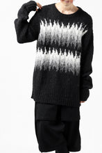 画像をギャラリービューアに読み込む, thomkrom JACQUARD KNIT PULLOVER / ALPACA WOOL (BLACK)