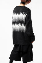 画像をギャラリービューアに読み込む, thomkrom JACQUARD KNIT PULLOVER / ALPACA WOOL (BLACK)