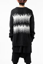 画像をギャラリービューアに読み込む, thomkrom JACQUARD KNIT PULLOVER / ALPACA WOOL (BLACK)