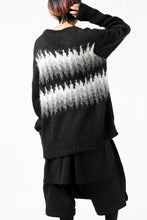 画像をギャラリービューアに読み込む, thomkrom JACQUARD KNIT PULLOVER / ALPACA WOOL (BLACK)