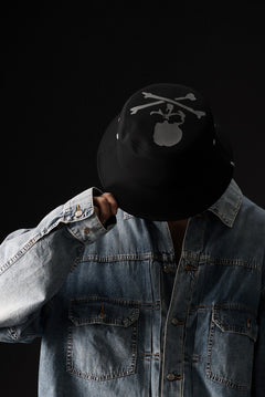 Load image into Gallery viewer, mastermind JAPAN REFLECTIVE SKULL BUCKET HAT (BLACK)