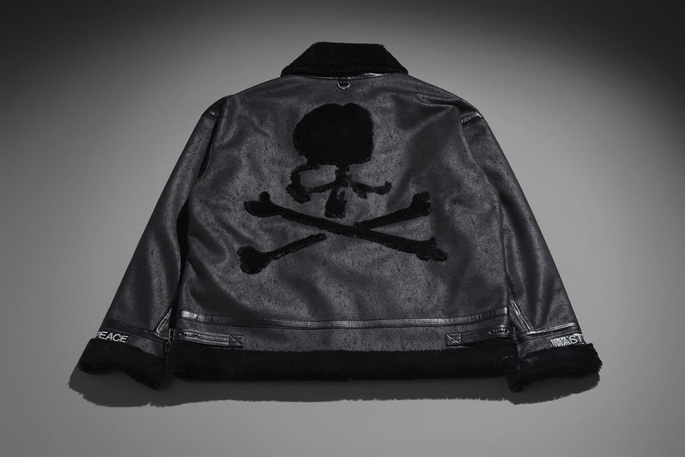 画像をギャラリービューアに読み込む, mastermind WORLD x ALPHA INDUSTRIES SYNTHETIC MOUTON HEAVY JACKET (BLACK)