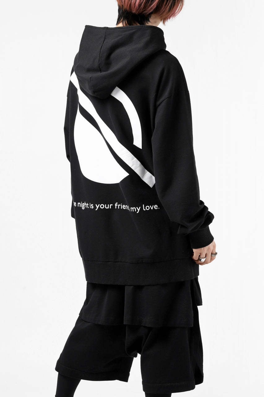 画像をギャラリービューアに読み込む, thomkrom SYMBOLIC SWEATSHIRT HOODIE / FRENCH TERRY ORGANIC (BLACK)