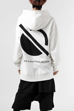 Load image into Gallery viewer, thomkrom SYMBOLIC SWEATSHIRT HOODIE / FRENCH TERRY ORGANIC (OFF WHITE)