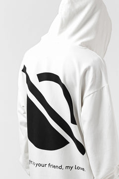 Load image into Gallery viewer, thomkrom SYMBOLIC SWEATSHIRT HOODIE / FRENCH TERRY ORGANIC (OFF WHITE)