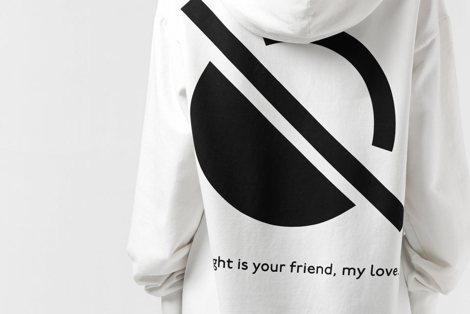 Load image into Gallery viewer, thomkrom SYMBOLIC SWEATSHIRT HOODIE / FRENCH TERRY ORGANIC (OFF WHITE)