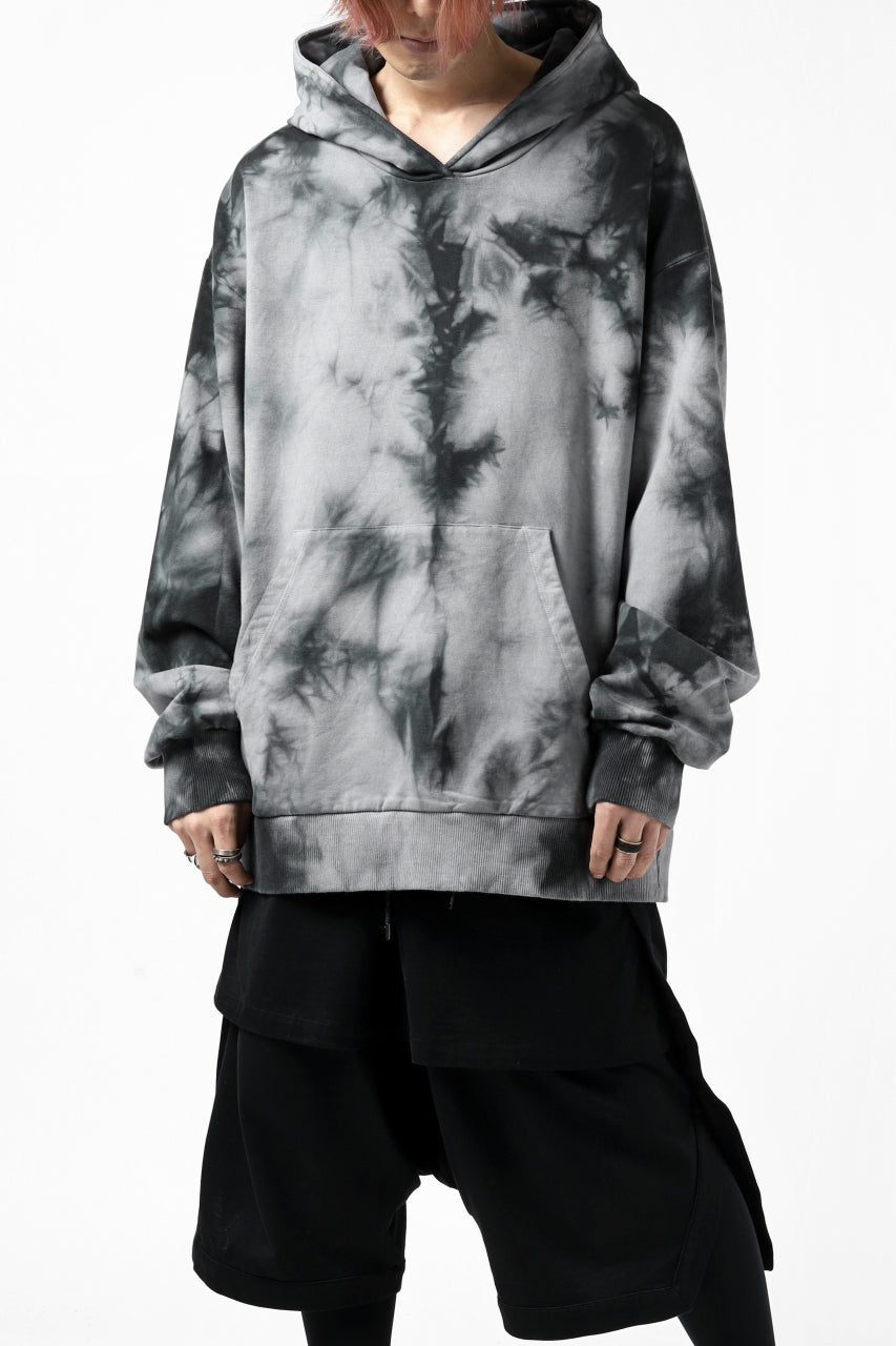 画像をギャラリービューアに読み込む, thomkrom DYEING SWEATSHIRT HOODIE / FRENCH TERRY ORGANIC (MARBLE T109)