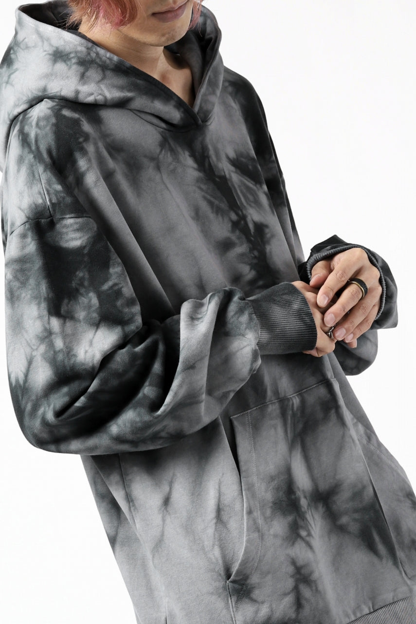 画像をギャラリービューアに読み込む, thomkrom DYEING SWEATSHIRT HOODIE / FRENCH TERRY ORGANIC (MARBLE T109)