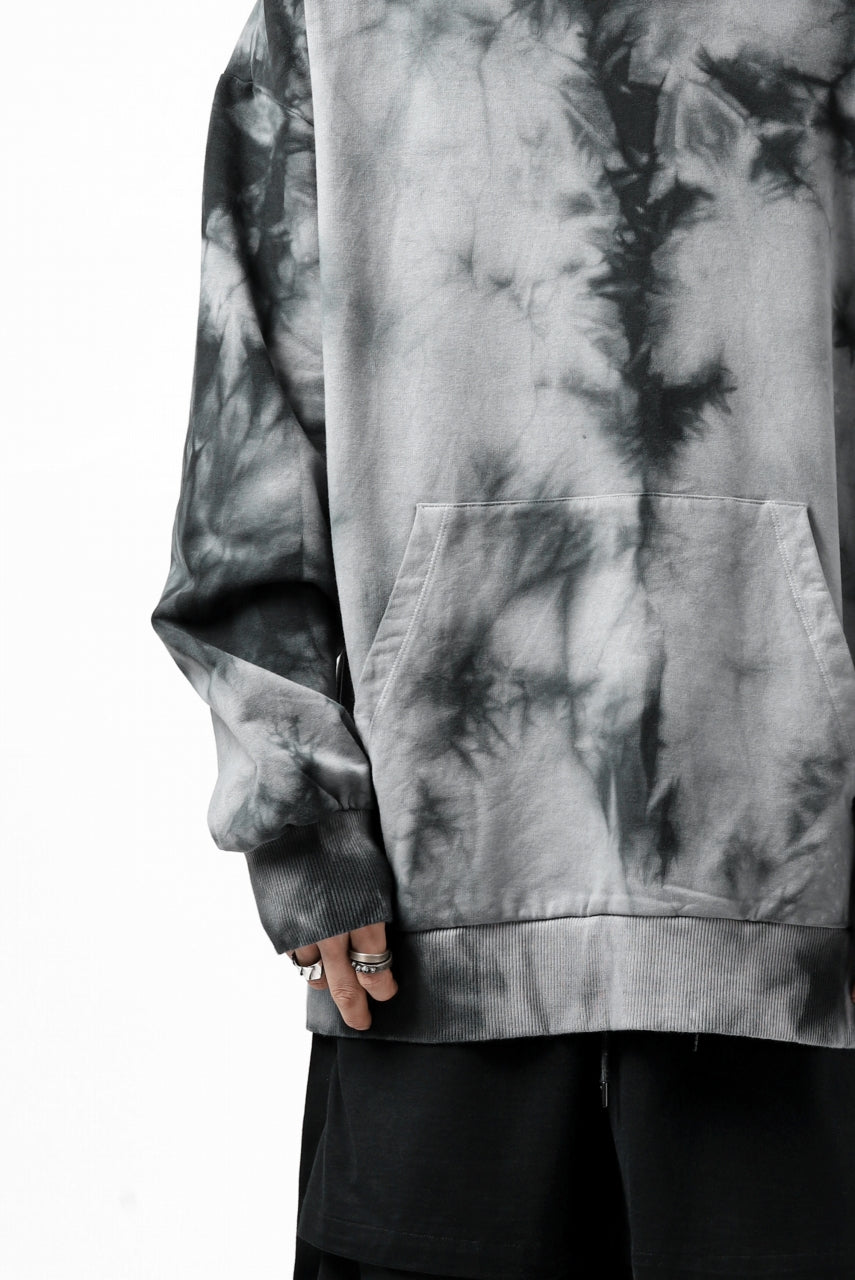 画像をギャラリービューアに読み込む, thomkrom DYEING SWEATSHIRT HOODIE / FRENCH TERRY ORGANIC (MARBLE T109)