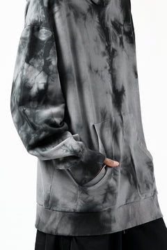 画像をギャラリービューアに読み込む, thomkrom DYEING SWEATSHIRT HOODIE / FRENCH TERRY ORGANIC (MARBLE T109)