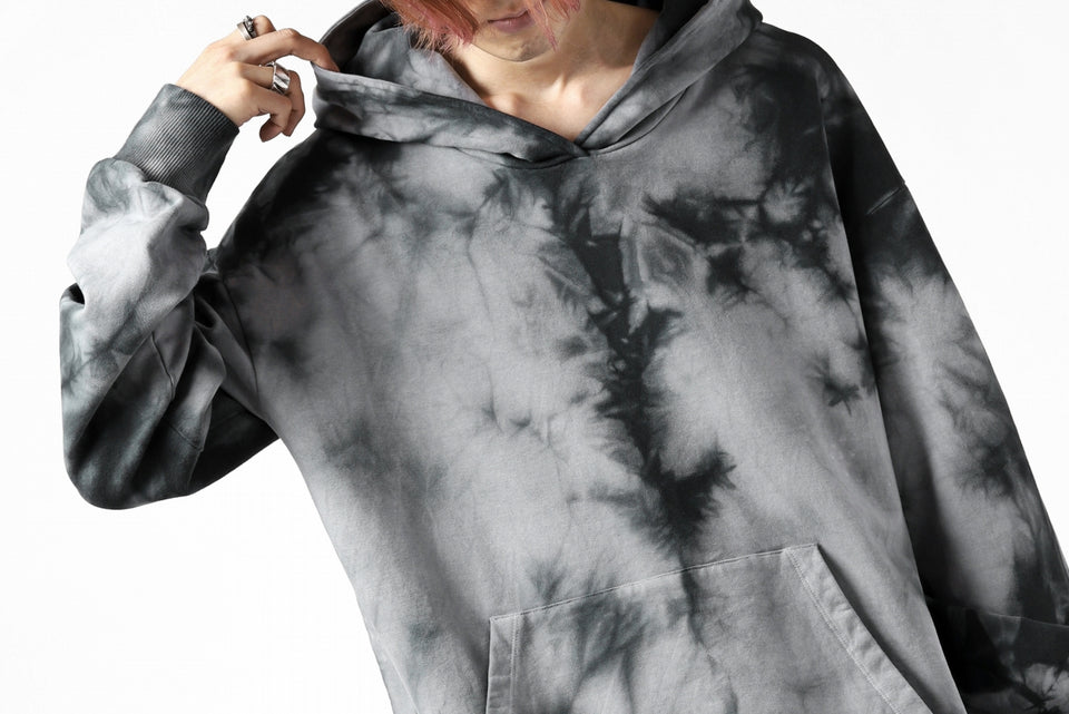画像をギャラリービューアに読み込む, thomkrom DYEING SWEATSHIRT HOODIE / FRENCH TERRY ORGANIC (MARBLE T109)
