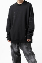 画像をギャラリービューアに読み込む, thomkrom PULLOVER TOPS SCATTER PAINT / FRENCH TERRY ORGANIC (BLACK T108)
