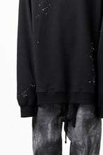 画像をギャラリービューアに読み込む, thomkrom PULLOVER TOPS SCATTER PAINT / FRENCH TERRY ORGANIC (BLACK T108)