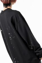 画像をギャラリービューアに読み込む, thomkrom PULLOVER TOPS SCATTER PAINT / FRENCH TERRY ORGANIC (BLACK T108)
