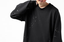 画像をギャラリービューアに読み込む, thomkrom PULLOVER TOPS SCATTER PAINT / FRENCH TERRY ORGANIC (BLACK T108)