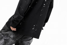 画像をギャラリービューアに読み込む, thomkrom PULLOVER TOPS SCATTER PAINT / FRENCH TERRY ORGANIC (BLACK T108)