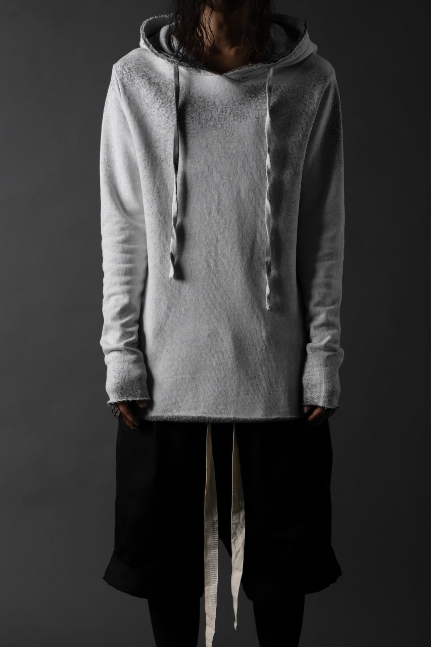 画像をギャラリービューアに読み込む, thomkrom PAINT DYED PULL OVER PARKA / OVER LOCKED (OFF WHITE)