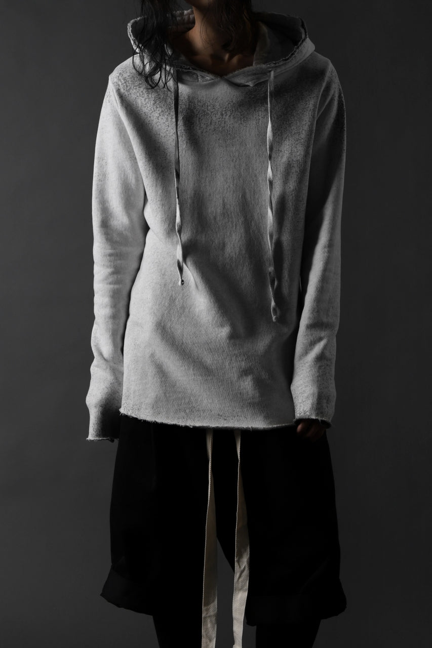 画像をギャラリービューアに読み込む, thomkrom PAINT DYED PULL OVER PARKA / OVER LOCKED (OFF WHITE)