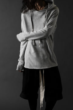 画像をギャラリービューアに読み込む, thomkrom PAINT DYED PULL OVER PARKA / OVER LOCKED (OFF WHITE)