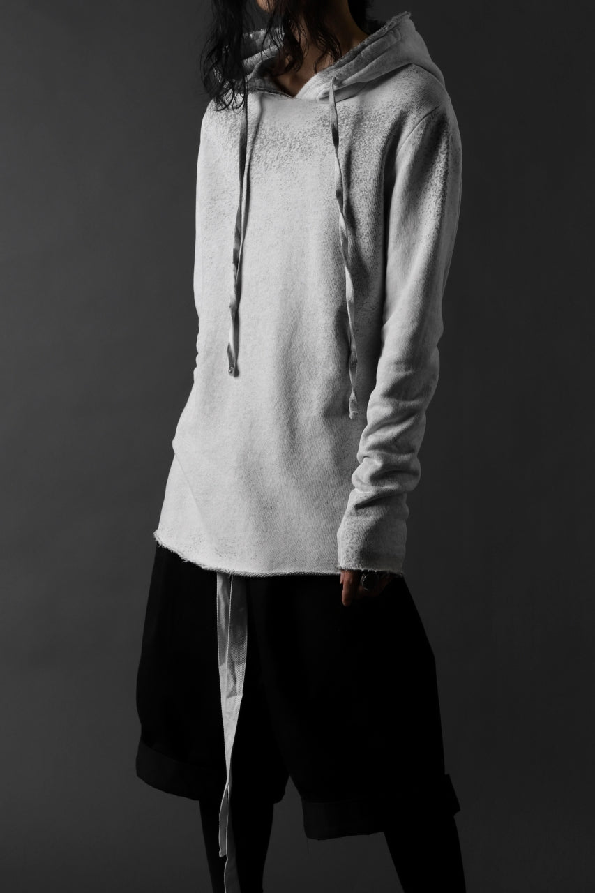 画像をギャラリービューアに読み込む, thomkrom PAINT DYED PULL OVER PARKA / OVER LOCKED (OFF WHITE)