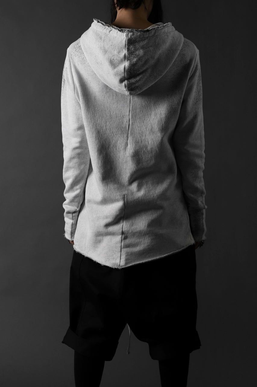 画像をギャラリービューアに読み込む, thomkrom PAINT DYED PULL OVER PARKA / OVER LOCKED (OFF WHITE)