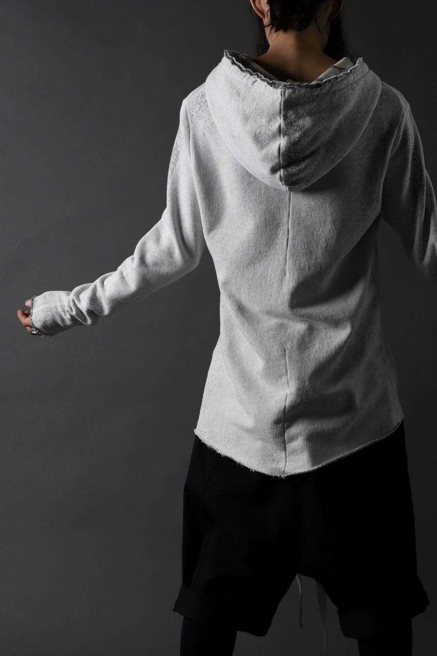 画像をギャラリービューアに読み込む, thomkrom PAINT DYED PULL OVER PARKA / OVER LOCKED (OFF WHITE)