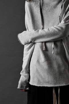 画像をギャラリービューアに読み込む, thomkrom PAINT DYED PULL OVER PARKA / OVER LOCKED (OFF WHITE)