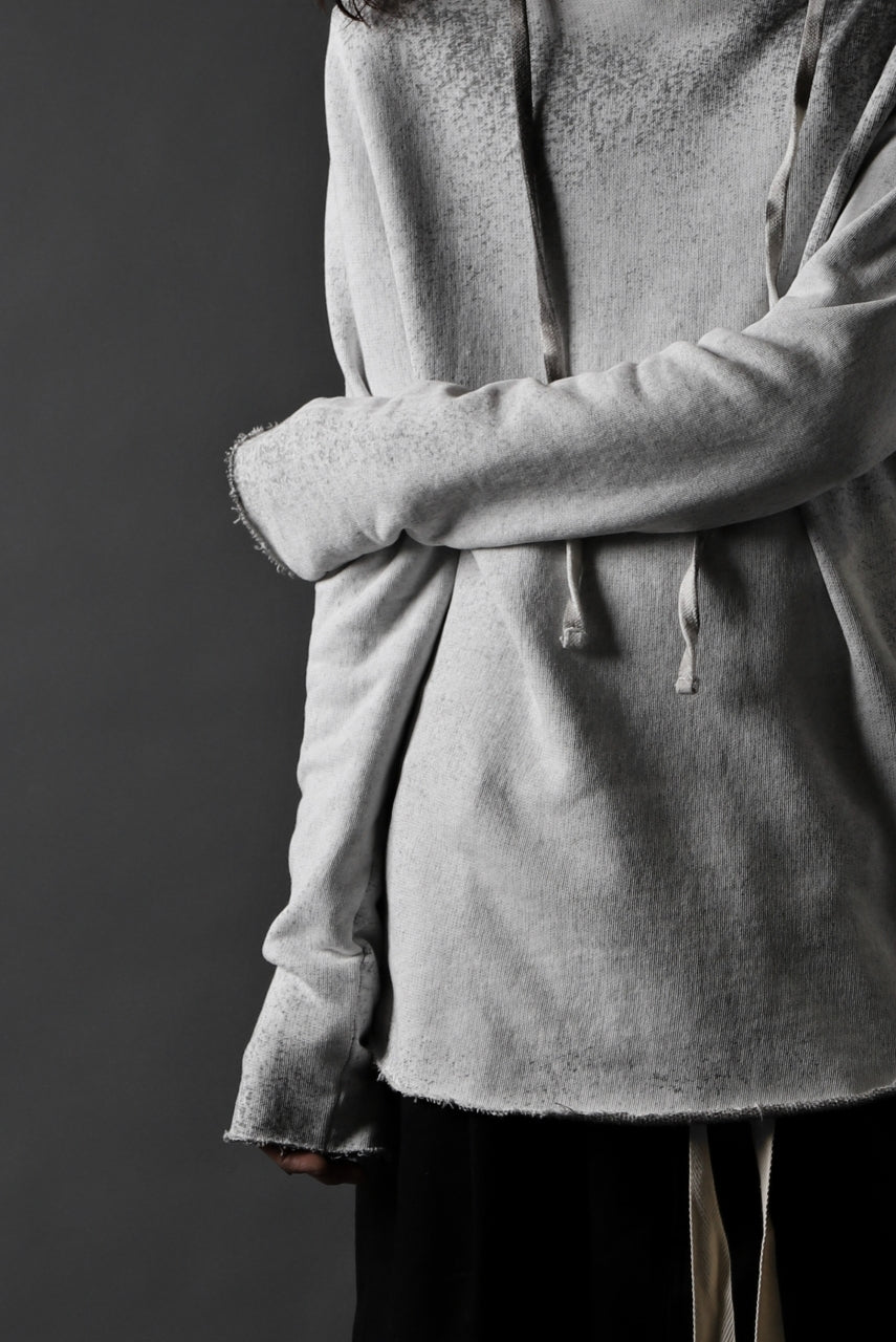 画像をギャラリービューアに読み込む, thomkrom PAINT DYED PULL OVER PARKA / OVER LOCKED (OFF WHITE)