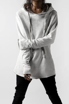 画像をギャラリービューアに読み込む, thomkrom PAINT DYED PULL OVER PARKA / OVER LOCKED (OFF WHITE)