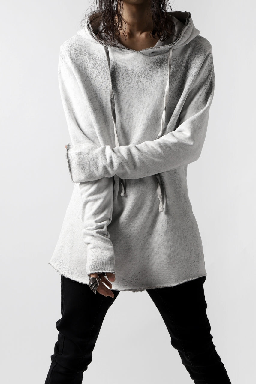 画像をギャラリービューアに読み込む, thomkrom PAINT DYED PULL OVER PARKA / OVER LOCKED (OFF WHITE)