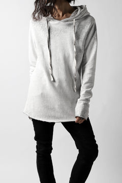 画像をギャラリービューアに読み込む, thomkrom PAINT DYED PULL OVER PARKA / OVER LOCKED (OFF WHITE)