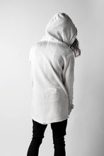 画像をギャラリービューアに読み込む, thomkrom PAINT DYED PULL OVER PARKA / OVER LOCKED (OFF WHITE)