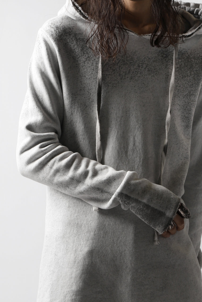 画像をギャラリービューアに読み込む, thomkrom PAINT DYED PULL OVER PARKA / OVER LOCKED (OFF WHITE)