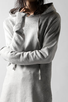 画像をギャラリービューアに読み込む, thomkrom PAINT DYED PULL OVER PARKA / OVER LOCKED (OFF WHITE)