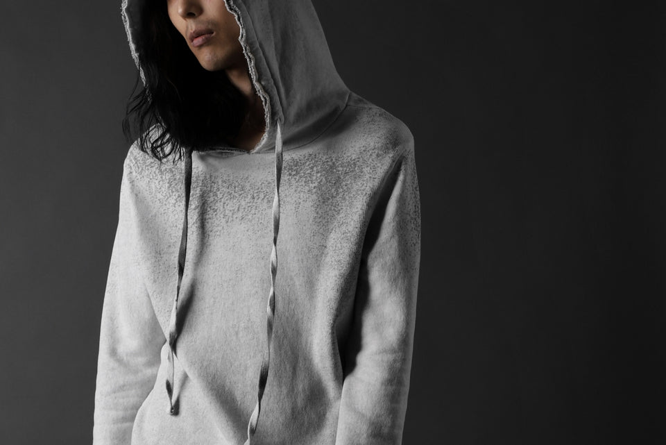 画像をギャラリービューアに読み込む, thomkrom PAINT DYED PULL OVER PARKA / OVER LOCKED (OFF WHITE)