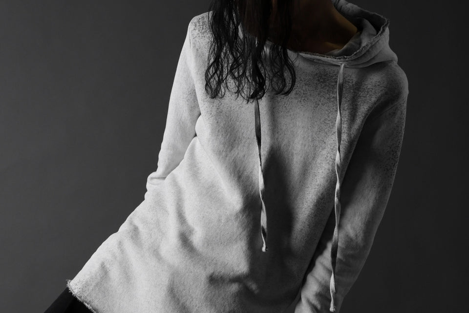 画像をギャラリービューアに読み込む, thomkrom PAINT DYED PULL OVER PARKA / OVER LOCKED (OFF WHITE)