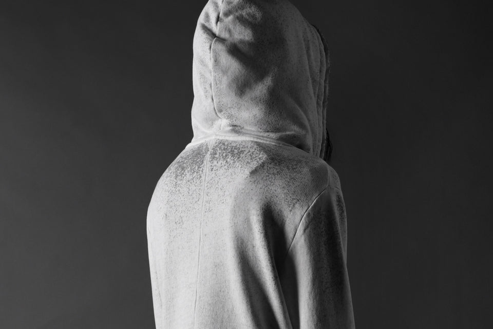 画像をギャラリービューアに読み込む, thomkrom PAINT DYED PULL OVER PARKA / OVER LOCKED (OFF WHITE)