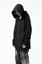 画像をギャラリービューアに読み込む, thomkrom SWEATSHIRT HOODIE-DUAL / FRENCH TERRY ORGANIC (BLACK)