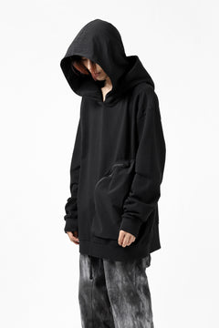 画像をギャラリービューアに読み込む, thomkrom SWEATSHIRT HOODIE-DUAL / FRENCH TERRY ORGANIC (BLACK)