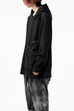 画像をギャラリービューアに読み込む, thomkrom SWEATSHIRT HOODIE-DUAL / FRENCH TERRY ORGANIC (BLACK)