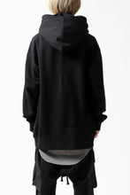 画像をギャラリービューアに読み込む, thomkrom SWEATSHIRT HOODIE-DUAL / FRENCH TERRY ORGANIC (BLACK)