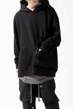 画像をギャラリービューアに読み込む, thomkrom SWEATSHIRT HOODIE-DUAL / FRENCH TERRY ORGANIC (BLACK)