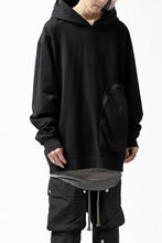 画像をギャラリービューアに読み込む, thomkrom SWEATSHIRT HOODIE-DUAL / FRENCH TERRY ORGANIC (BLACK)