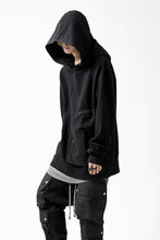 画像をギャラリービューアに読み込む, thomkrom SWEATSHIRT HOODIE-DUAL / FRENCH TERRY ORGANIC (BLACK)