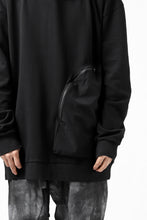 画像をギャラリービューアに読み込む, thomkrom SWEATSHIRT HOODIE-DUAL / FRENCH TERRY ORGANIC (BLACK)