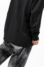 画像をギャラリービューアに読み込む, thomkrom SWEATSHIRT HOODIE-DUAL / FRENCH TERRY ORGANIC (BLACK)