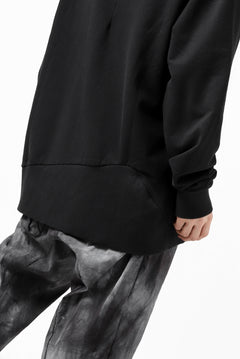 画像をギャラリービューアに読み込む, thomkrom SWEATSHIRT HOODIE-DUAL / FRENCH TERRY ORGANIC (BLACK)