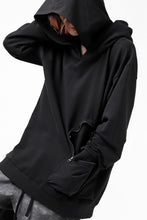 画像をギャラリービューアに読み込む, thomkrom SWEATSHIRT HOODIE-DUAL / FRENCH TERRY ORGANIC (BLACK)