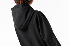 画像をギャラリービューアに読み込む, thomkrom SWEATSHIRT HOODIE-DUAL / FRENCH TERRY ORGANIC (BLACK)